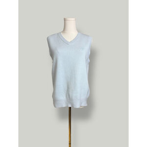 ARITZIA TNA Vest Women Size Small Light Blue Moore V-neckline Sleeveless Knit